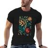Bold Floral Garden Botanical Print TShirt Work Wear Lightweight Tee
