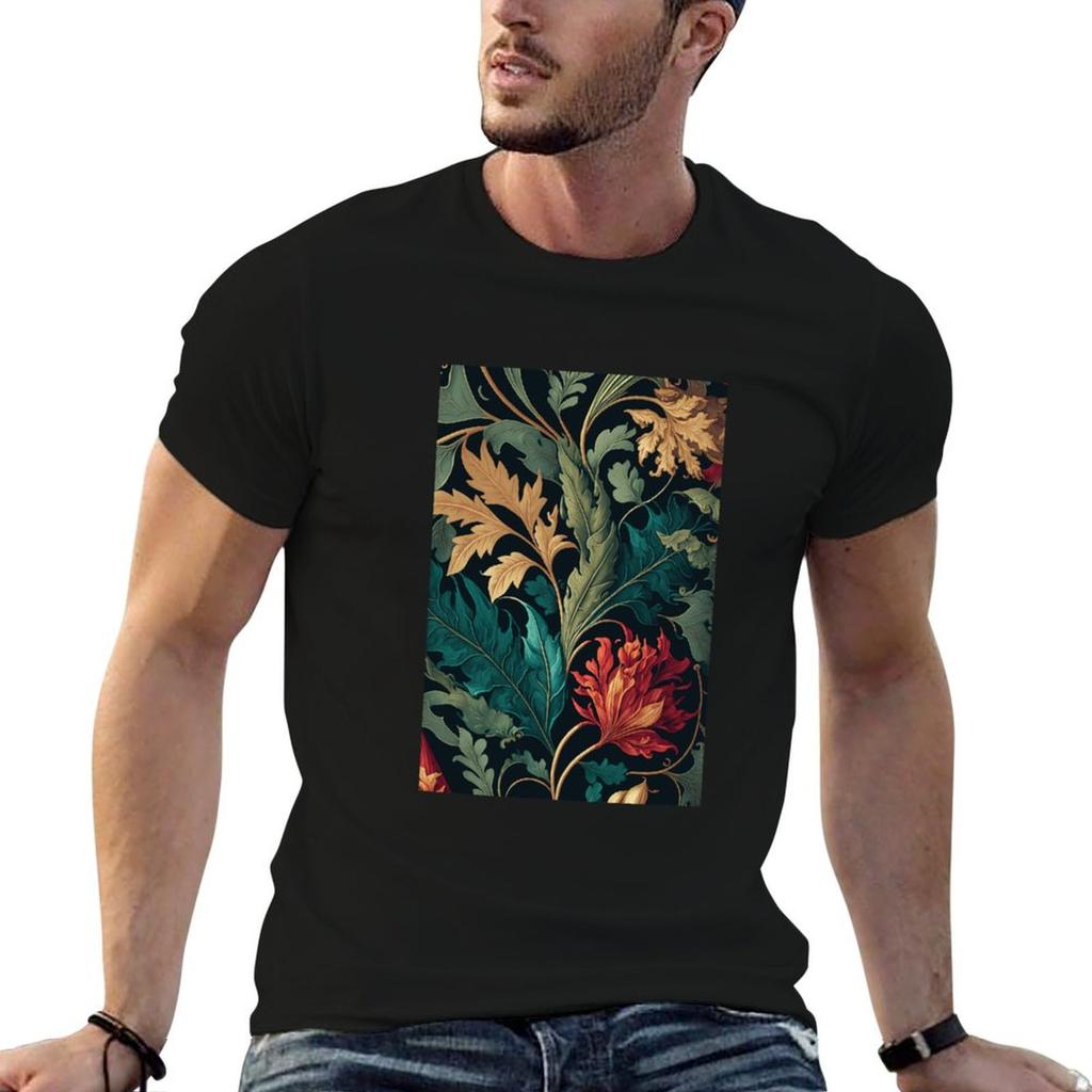 Bold Floral Garden Botanical Print TShirt Work Wear Lightweight Tee
