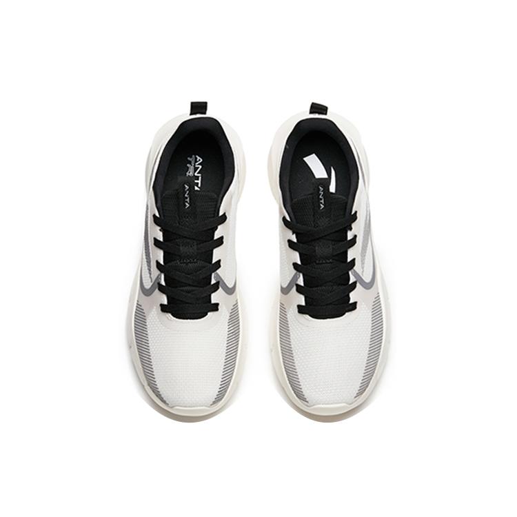 Anta Variety Training Collection Wear resistant And Lightweight Low top Training Shoes Men's White Black 112217705-1