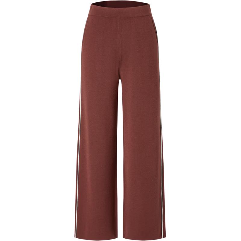JUZUI Women's Loose Color-Block Wide-Leg Casual Pants