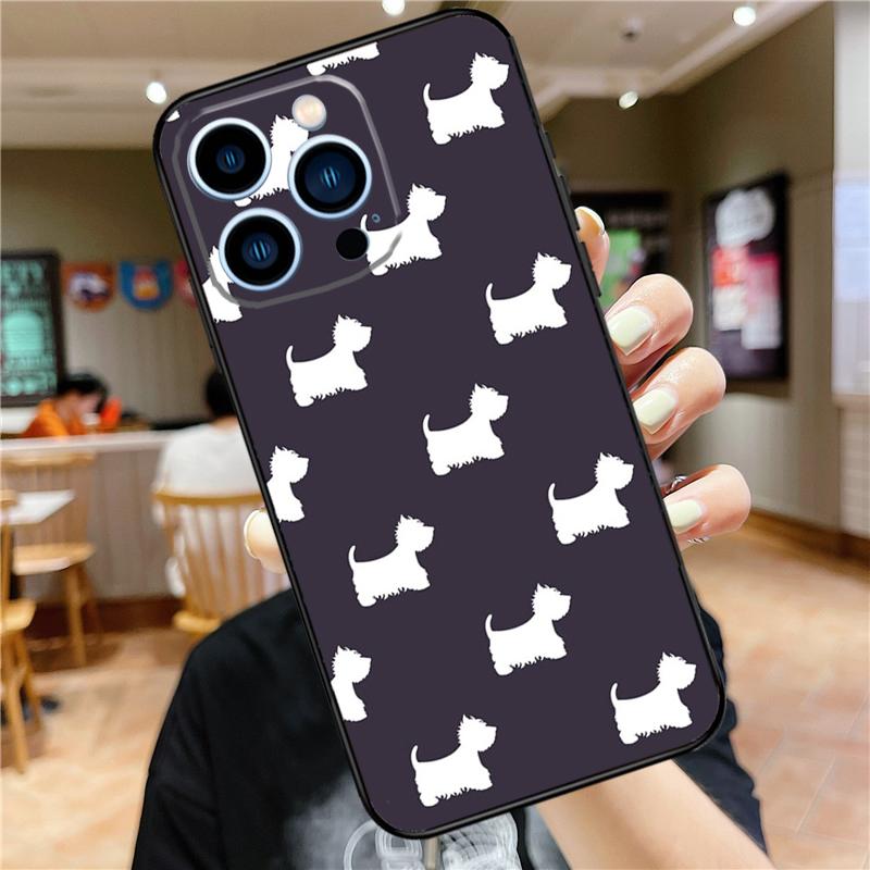 West Highland Terrier Westie Case For iPhone 18 17 16 15 14 13 12 11 Pro Max Mini Plus 16e 17 Air Bumper Cover Accessories