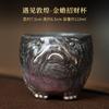 100ml Creative Golden Toad Ceramic Teacup Single Master Cup Customized Personal Mug Coffeeware Kung Fu Teaset Collection Gifts