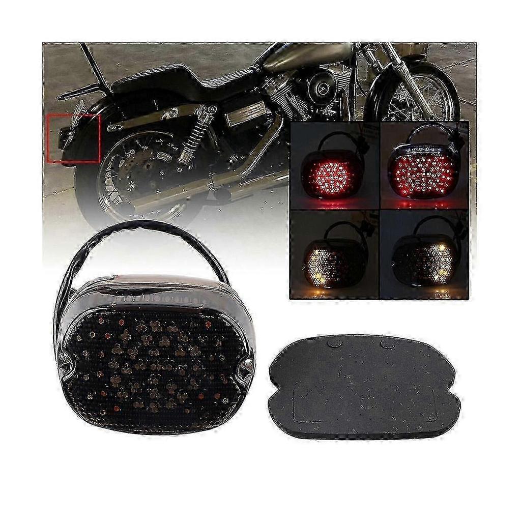 Compatible Avec Feu Arrière de Freinage LED de Moto Clignotant Intégré Compatible Avec Sportster