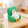 Figurină Rață Drăguță Rață Imprimată 3D pe Scaun Statuetă Colecționabilă pentru Raft Decor Acasă Birou Birou