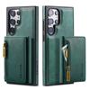 2 In 1 Detachable Magnetic Leather Wallet Phone Case For Samsung Galaxy S23 FE S24 S22 Plus S21 Ultra Zipper Card Holder Cover