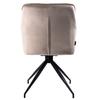 MARKO swivel chair upholstered in ecru fabric