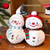 Winter Plush Snowman Keychain Ornament