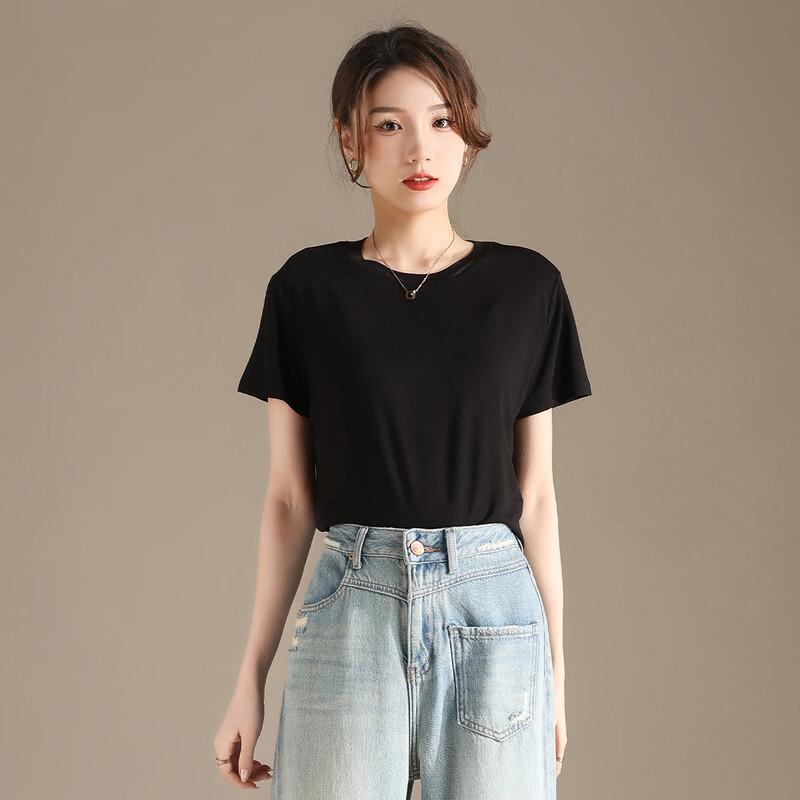 RAIN.CUN Women's Round Neck Short Sleeve T-shirt