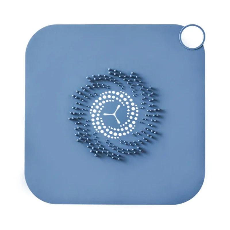 Bathroom Accessories Silicone Deodorant Pad Anti Clogging Hair Catcher Stopper Floor Drain Cover for Bathroom Sink