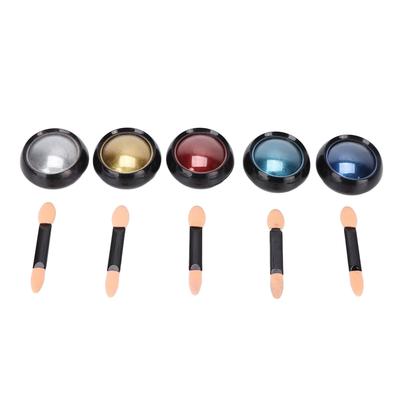 5 Farben Nail Art Puder Modisch Exquisit Glitzer Spiegeleffekt Nagelpuder für Party Dating