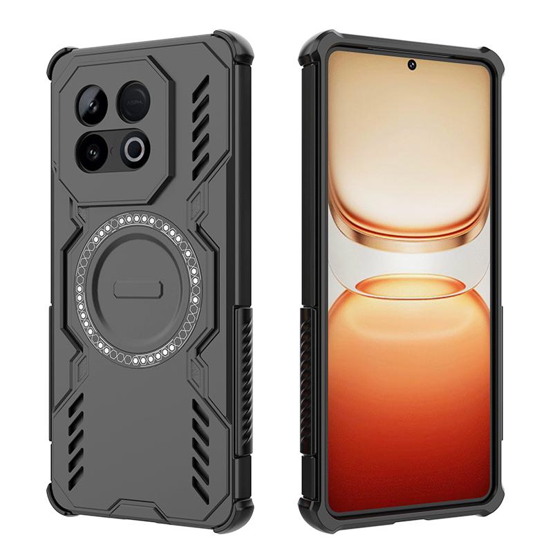 KEYSION Hollow Heat Dissipation Case for IQOO Z10 Turbo Pro Magnetic Cooling Shockproof Phone Cover for for for IQOO Z10 Turbo