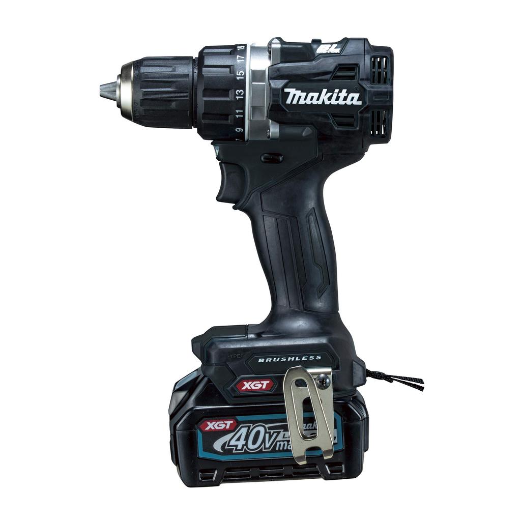Makita DF002GRDXB Cordless Driver Drill 40V max with 2 and Case (Black) 2.5Ah Batteries, Charger,