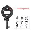 Universal Flash Bracket Mount Adapter with Hand Grip Adjustable for Speedlite Snoots Flash Softbox Photography Umbrella
