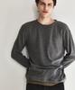 KINETO Haze Layered Wool Long Sleeve Top_Gray