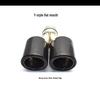 Carbon Fiber Scorpion AK Exhaust Tailpipes: Y-Type/R-Type, 1/2/4 Outlets, Red & Black Tips for Car Modification