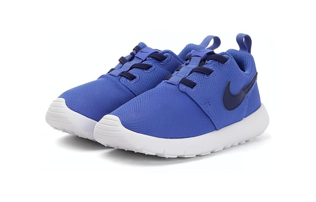 Nike Roshe One Comfortable Round Toe Slip Resistant Cushioning Low Top Toddler Shoes Blue White Infant And Toddler 749430-420