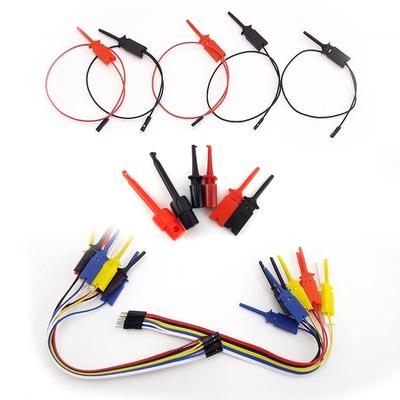 4Types Single Test Hook Clip Line 10Pin Cable Crocodile Clip Electronic Testing