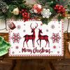 4/6 Pezzi Tovagliette di Lino per Natale Babbo Natale Stampate Decorazioni Natalizie per Casa Cucina 2025 Xmas Navidad Noel Decorazioni Tavola