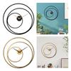 24inch Industrial Wall Clock Round Hanging Clock Silent Home Decor Non Ticking Metal Art Clock for Hotel Housewarming Holiday