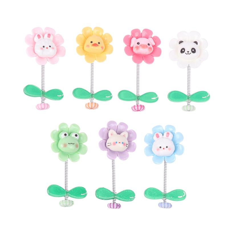 Flower Car Ornaments Car Center Console Dashboard Ornament Shake Head Flower Car Accessories