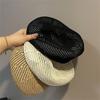 Hollow Berets Light Breathable Painter Caps Versatile Knit Caps  for Ladies Girls