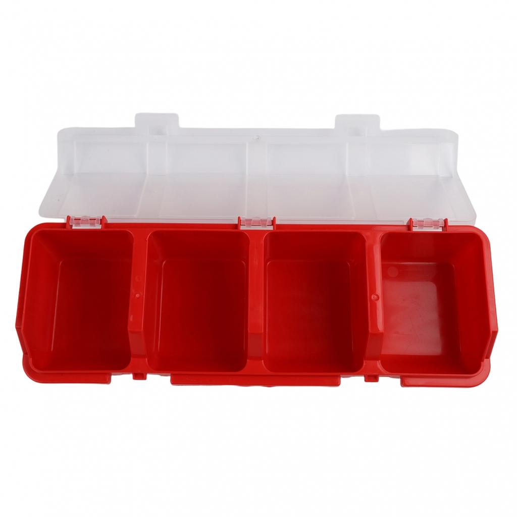 Tool Storage Box with Multi Compartment Design for Small Parts Organization