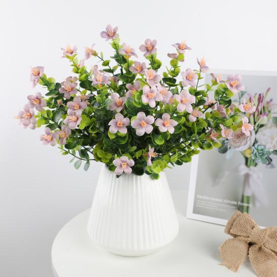 Artificial Flowers Bunch UV Resistant Artificial Plants Outdoor Faux Flowers