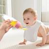 Cuillère d'alimentation pour bébé 90 ml de capacité avec balance Bouteille à presser en silicone, Cuillère PP intégrée pour nourrir Riz Pâtes, Fruits, Lait,