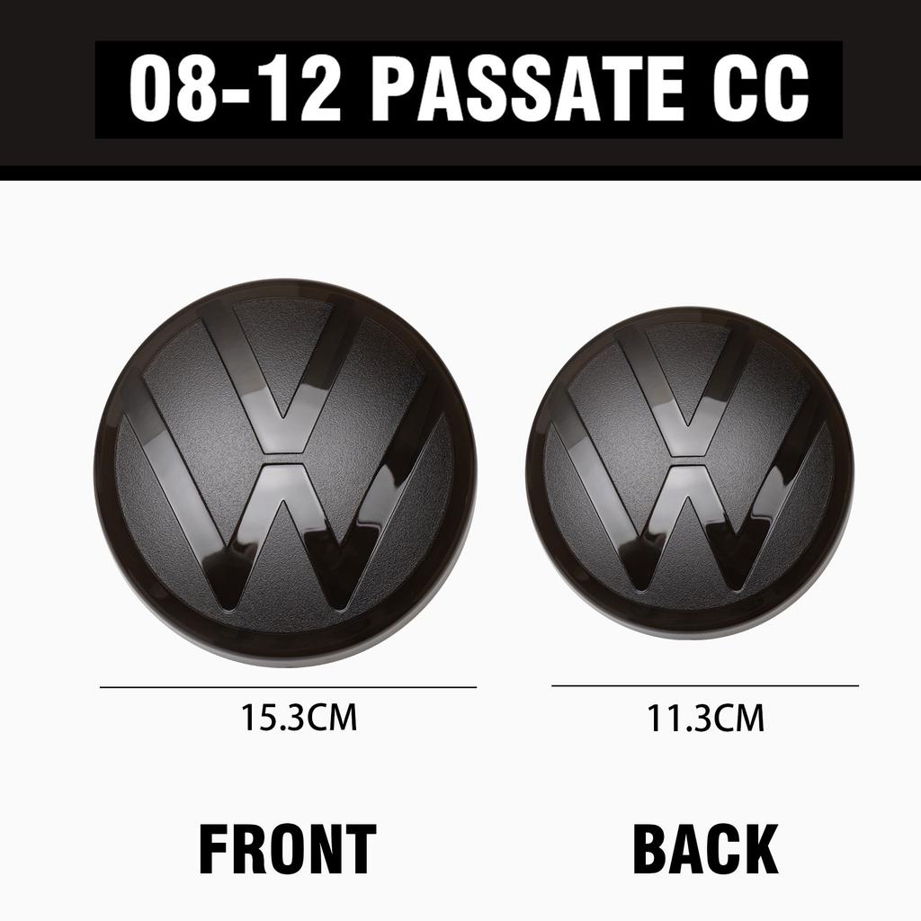 1Set Car Front Grill Badge Trunk Lid Cover Emblem Sticker Decoration For Volkswagen VW PASSAT CC 2008-2012 2021-2023 Accessories