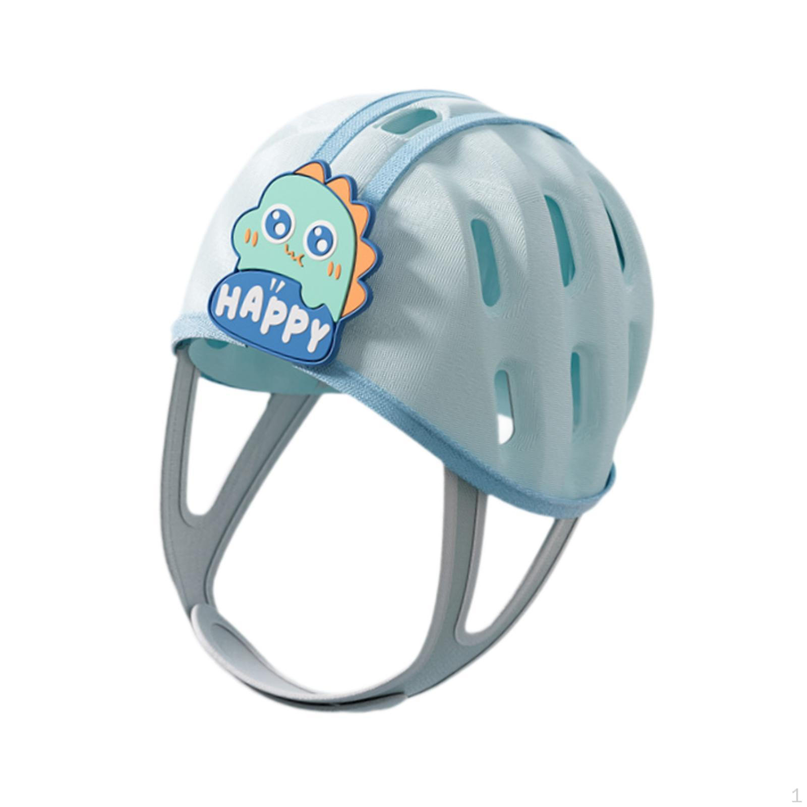 

Детская шапка-шлем, удобная, анти-падающая, на все времена года, для мальчиков и девочек, розовая синий