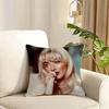 Singer Sabrina CarpenterS Cushion Cover Reversible Plush Pillow Cover Soft Fluffy  Home Decor for Sofa Bedroom