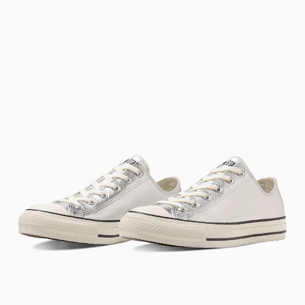 

Converse Кожаные кеды All Star OX серебристого цвета, размер см, 27.0