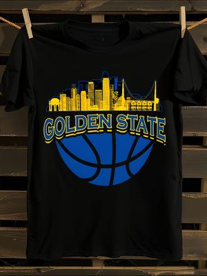 T-shirt de Basketball avec Logo et Skyline de la Baie de San Francisco