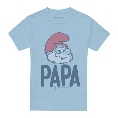 Os Smurfs Camiseta Unissex Adulto Papa Smurf
