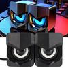 Desktop Speaker USB Powered Heavy Subwoofer Desktop   LED Speaker for PalyStation4 Home Computer Laptop
