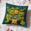 Hot TTeenage Mutant Ninja Turtleses Cushion Cover Soft Washable Pillow Case Multi-Scene for Couch Bed Travel Office Use