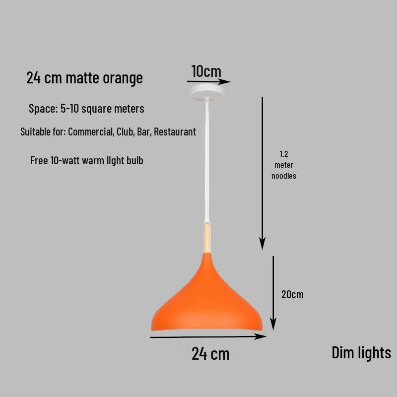 Modern Industrial Style Dining Chandelier with Creative Art Lampshade for Hot Pot/Fruit/Rice Shops