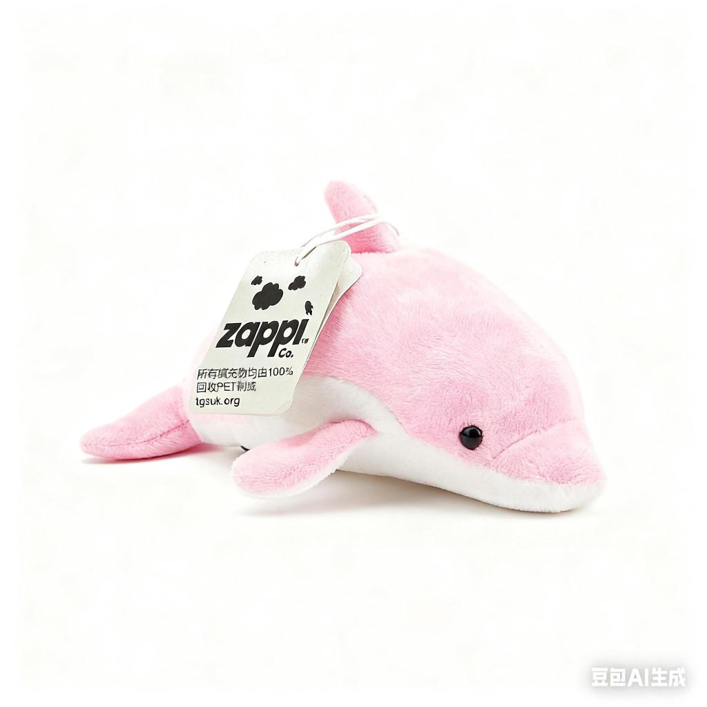 Zappi Co Children's Soft Cuddly Plush Toy - Perfect Soft Cuddly Playtime Companion for Children (12-15 Cm / 5-6 Inches) (Pink Dolphin)