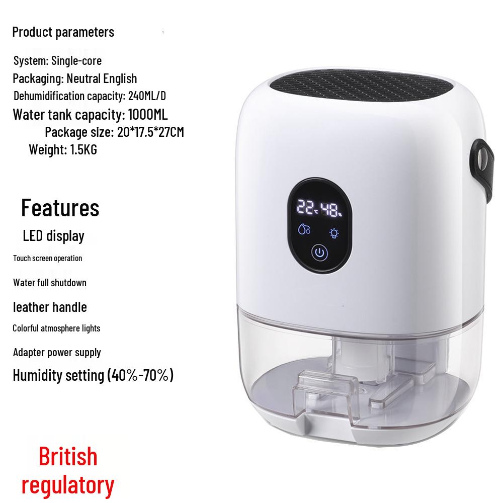 Dezumidificator Silențios de Mare Putere și Eficiență Energetică pentru Casă și Subsol