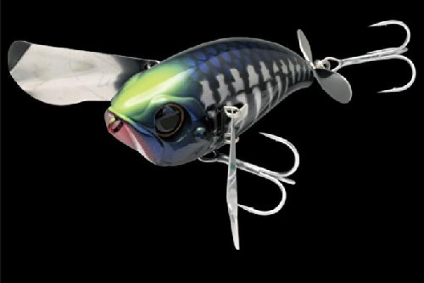 

JACKALL Noisy Pompadour 22г 79мм Черная кость