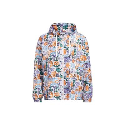 adidas Originals Trefoil All-Over Print Hooded Sports Jacket Men Outerwear Floral HR6438