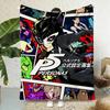 Classic Anime Persona 5 Throw 240g Flannel Blanket Lightweight Soft Skin-friendly Summer Thin Throw Blanket
