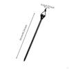 Lamp Stand Featuring Ground Stake Slim Lantern Pole with Hook Stable for Campers