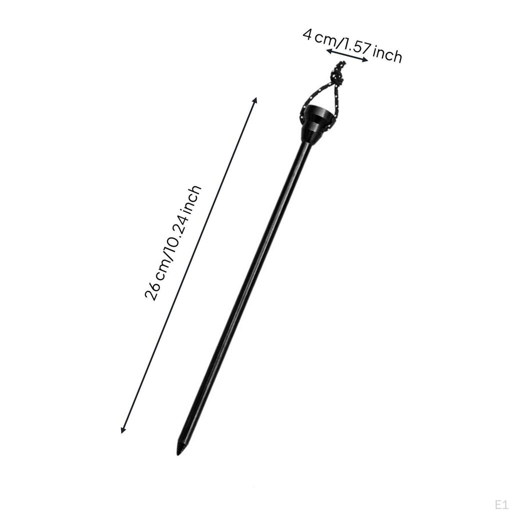 Lamp Stand Featuring Ground Stake Slim Lantern Pole with Hook Stable for Campers