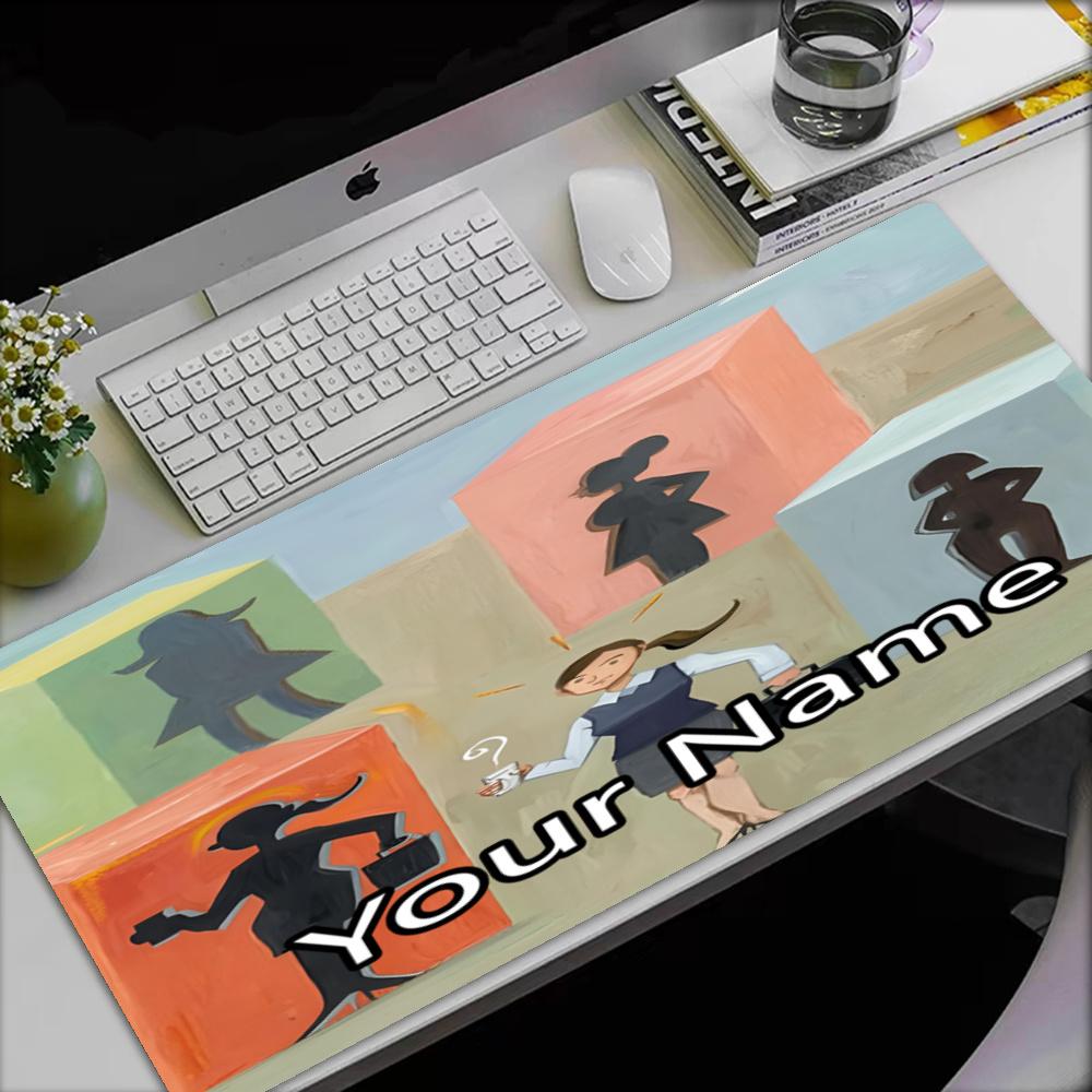 Custom Name Dixit Theme Mouse Pad, Non Slip Rubber Base, Multifunctional Office & Home Decor, Perfect for Workspace Personalization.
