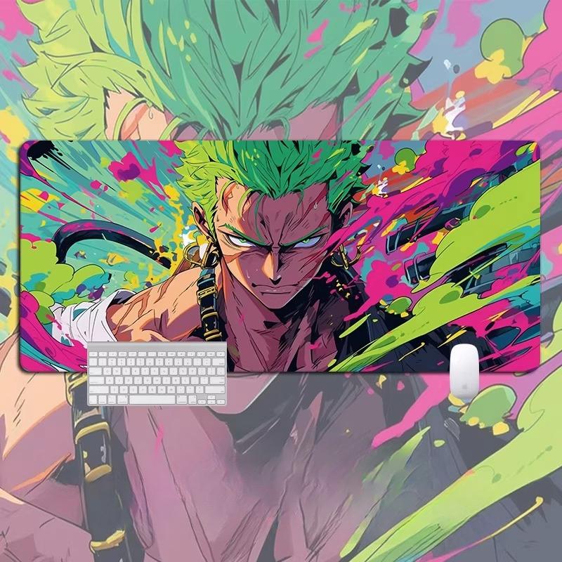 Shounen Anime ONE PIECE Leather Mouse Pad Oversized Anime E-sports Game Table Mat Notebook Keyboard Non-slip Waterproof Mouse Pad Office Desktop Pad