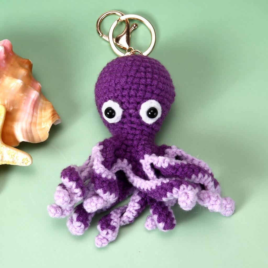 Handmade Marine Life Keychain: Octopus, Shark, Lobster, Starfish, Turtle