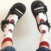British Style Lolita Shoes Bow Round Head Japanese Mary Jane Lolita Flat Women's Shoes Retro Jk Single Shoes