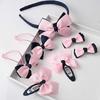 7pcs/set Children Accessories Hairband Hairpins Gum for Hair Baby Girls Lovely Bow Hair Clip