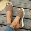 Fashion 2025 Women Sandals Elegant Women Shoes with Low Heels Wedge Sandals Summer Platform Sandals Ladies Slippers